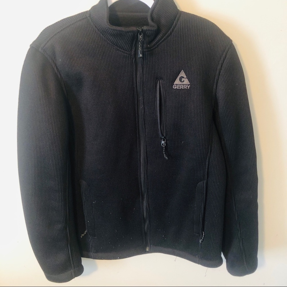 Men’s thick black coat